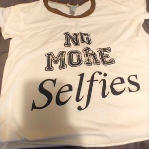 Tshirt, Christmas gift, no more selfies, teen gift